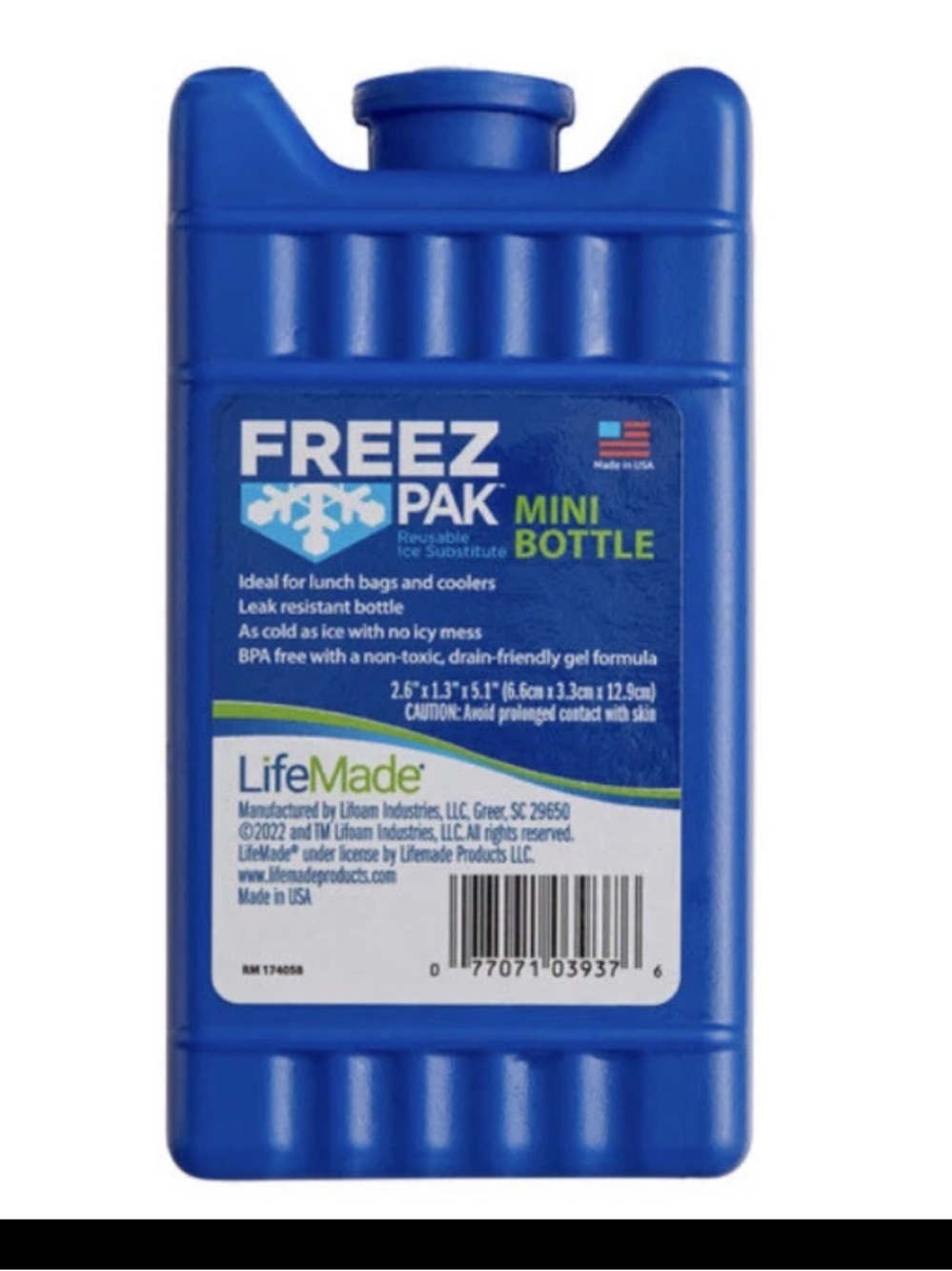 Freez Pak Mini Reusable Ice Pack with Hard Shell Blue Lot Of 6 New Mini Size.